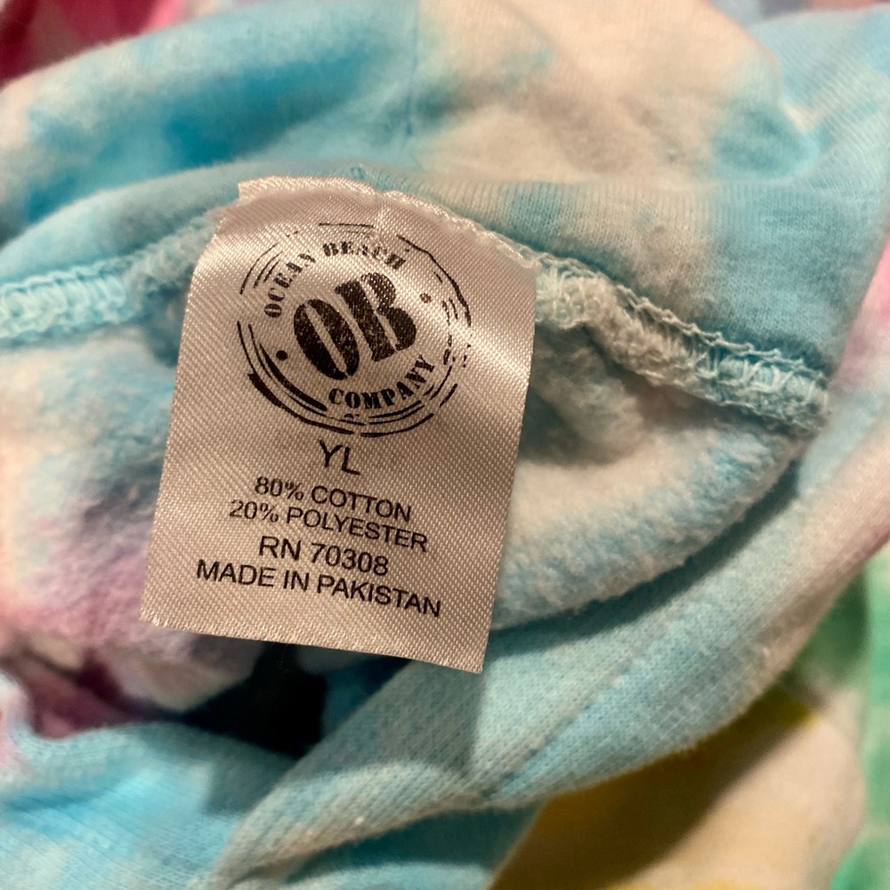 Colorful Tie-Dye Kids Hoodie - Picture 4 of 4